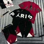 Bộ Quần Áo Nam Chữ Paris Siêu Đẹp Siêu Nét , Bộ Paris Đỏ nam Chất Liệu Vải Dày Dặn Thoáng Mát Cao Cấp 2024